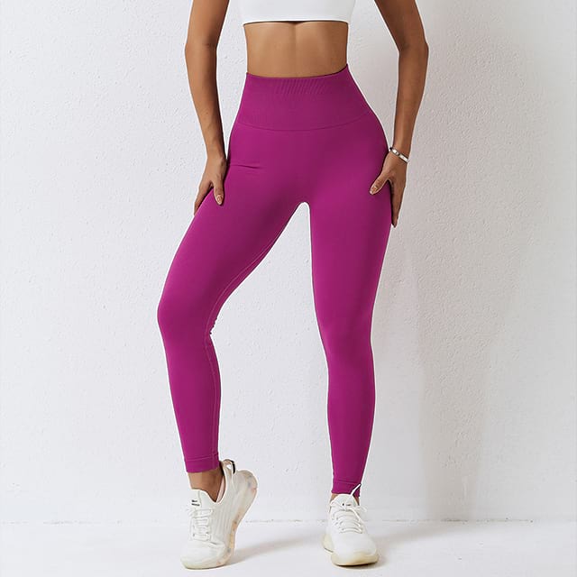 Бесшовные брюки для йоги с высокой талией